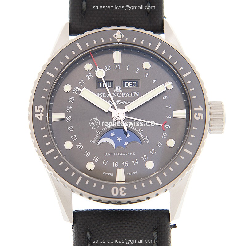 Exquisite Blancpain 5054-1110-B52A Replica with Automatic Movement Stainless Steel Case Watch