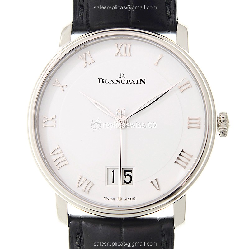 Exquisite Blancpain Villeret Replica with Automatic Movement Elegant White Dial Watch