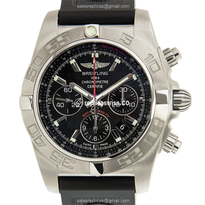 Exquisite Breitling Challenger Series Replica Watch in Black | Automatic Movement, Steel Case
