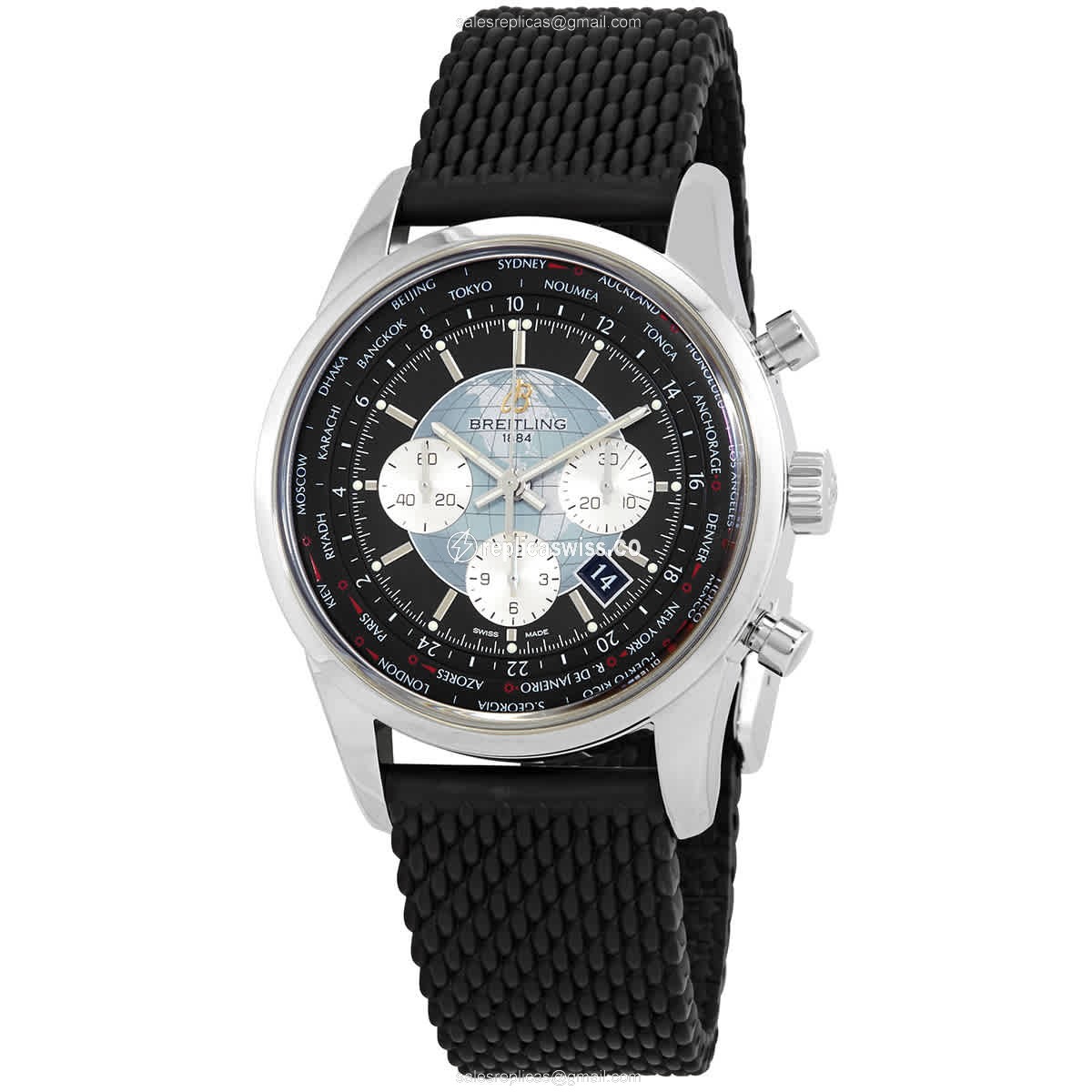 Exquisite Breitling Transocean Chronograph Replica | Automatic Caliber, Black Sapphire Crystal Watch