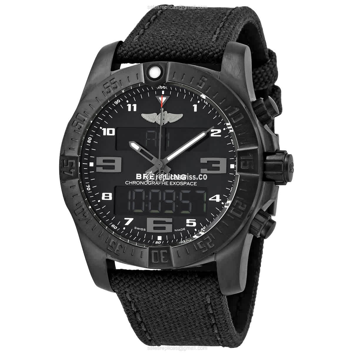 Exquisite Breitling VB5510H11B1W1 EXOSPACE B55 Replica, Black Dial, Titanium Case, Quartz Movement