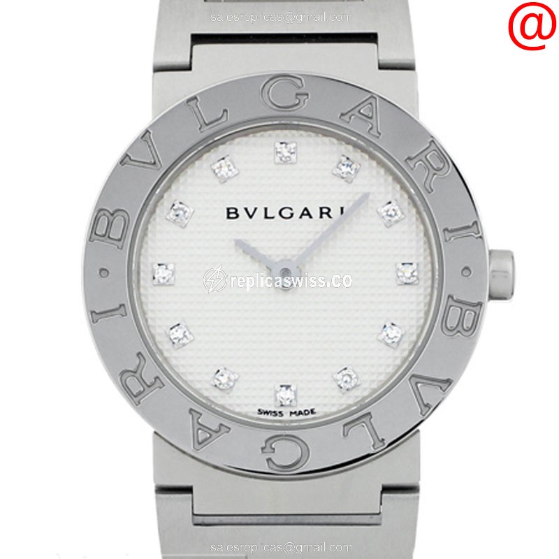 Exquisite Bulgari BB26WSS/12 Replica, Stainless Steel Case & White Dial | Swiss Quartz Movement