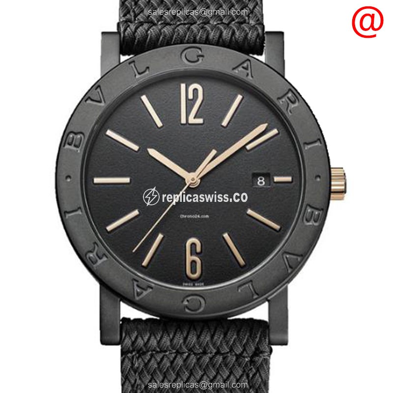 Exquisite Bulgari BB41BBCLD/MB Replica Watch | Black Dial | Stainless Steel Case