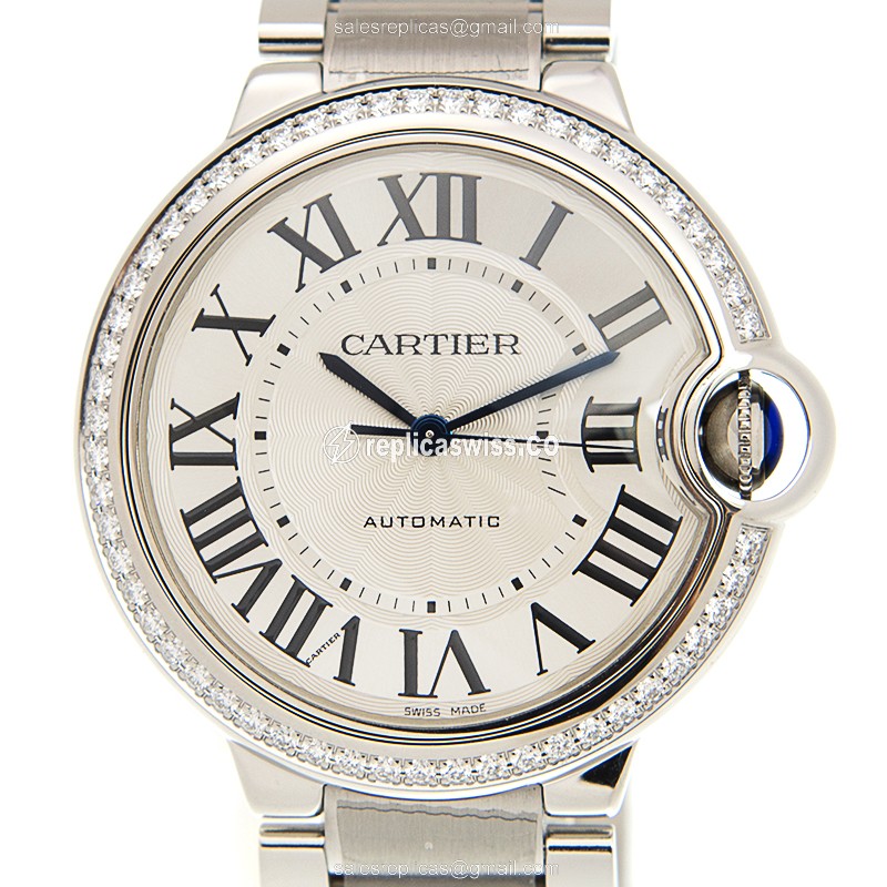Exquisite Cartier Ballon Bleu W4BB0017 Replica in Stainless Steel & Silver Dial, Automatic Movement