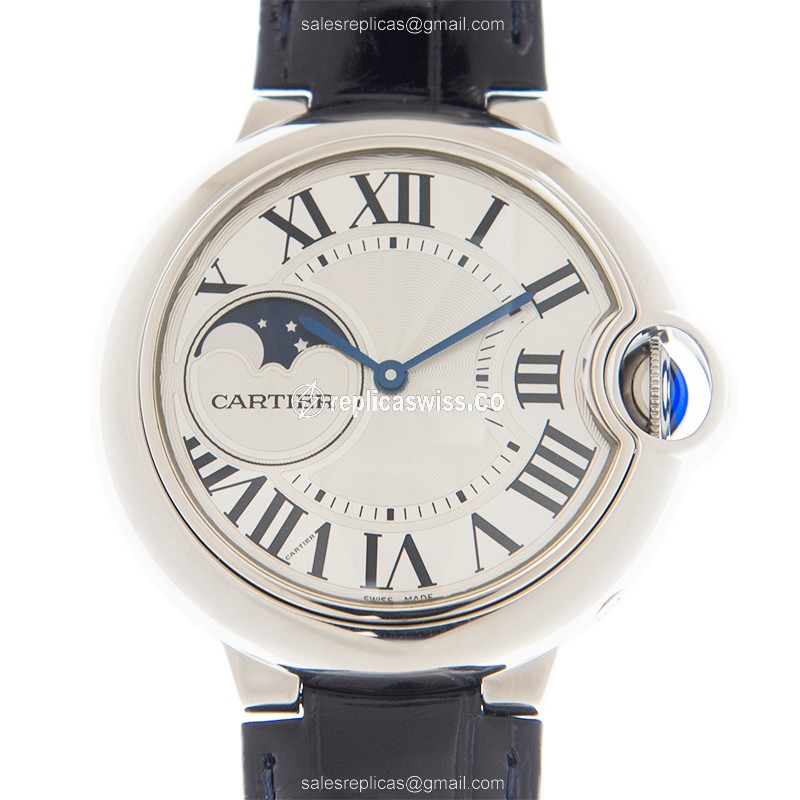 Exquisite Cartier WSBB0029 Ballon Bleu Replica, Automatic Movement, Stainless Steel Case, Silver
