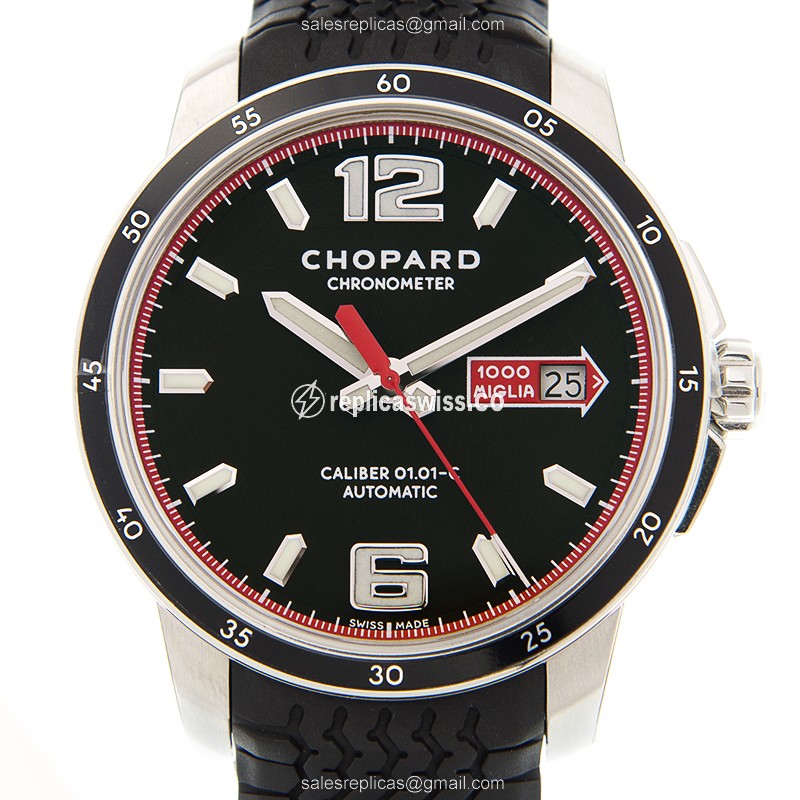 Exquisite Chopard MILLE MIGLIA GT XL Replica, Automatic Movement, Stainless Steel Case, Black Dial