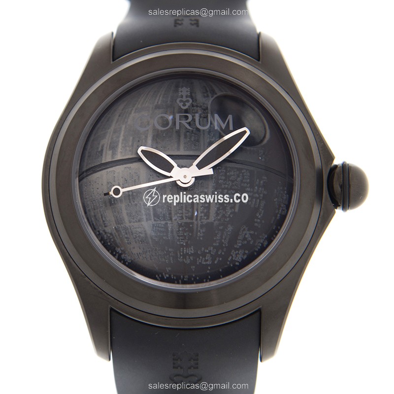 Exquisite Corum DS01 Bubble Replica Watch | Automatic Movement, Black Dial & Steel Case