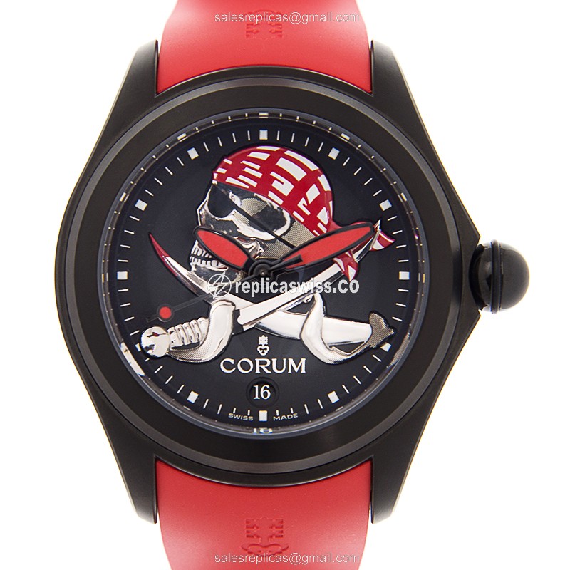 Exquisite Corum PIRA BUBBLE Replica with Automatic Movement & Black Dial, Crafted in Stainless