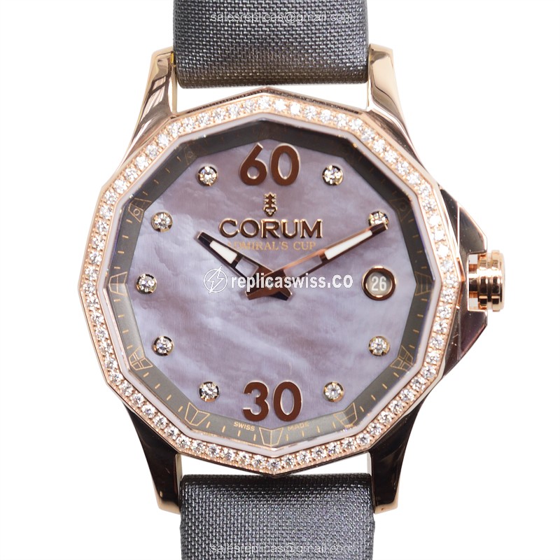 Exquisite Corum PK10 Admiral's Cup Replica in 18K Rose Gold Steel with Automatic Movement and