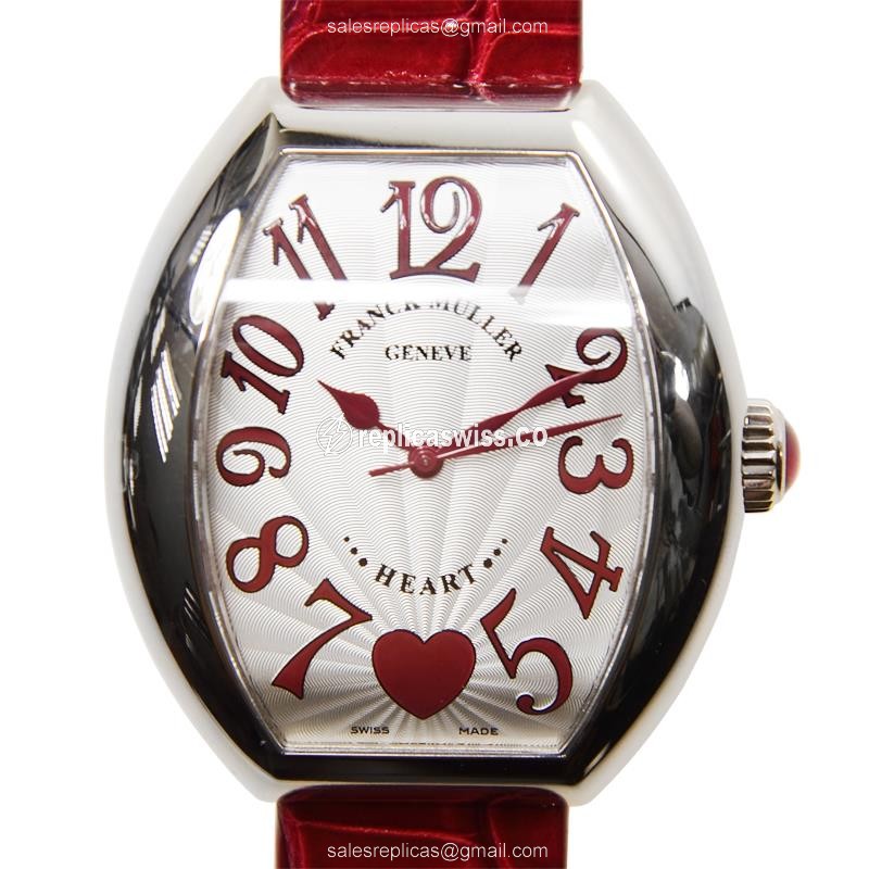 Exquisite Franck Muller 5000 H SC C 6H Replica in White Gold, Automatic Movement & Silver Dial on