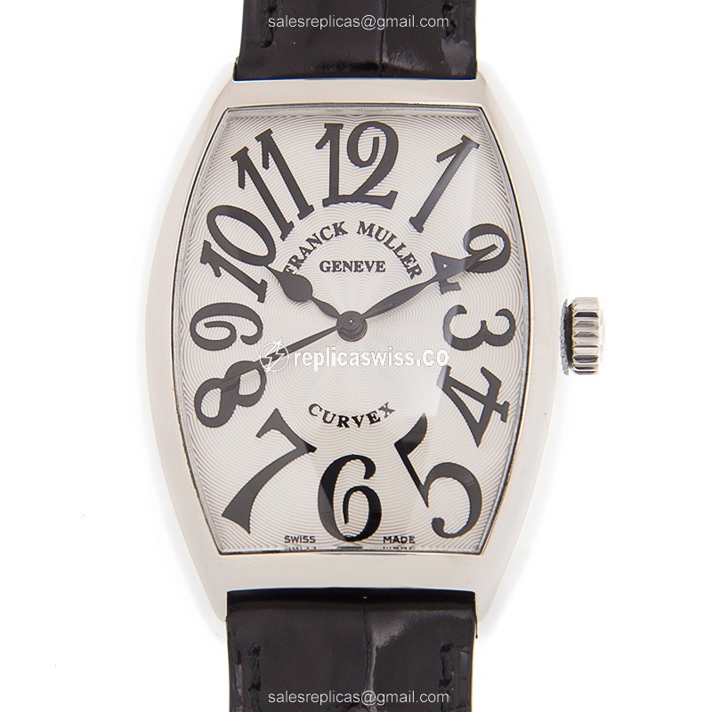 Exquisite Franck Muller 5851 M SC Curvex Replica Watch with Automatic Movement & Silver Dial