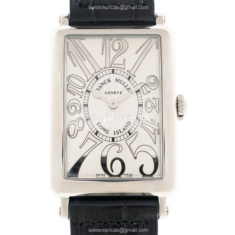 Exquisite Franck Muller 952QZ REL Quartz Replica Watch in Silver Dial & Stainless Steel Case with