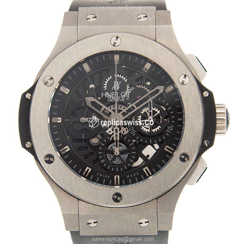 Exquisite Hublot BIG BANG Replica in Titanium & Black, Automatic Movement for a Distinctive