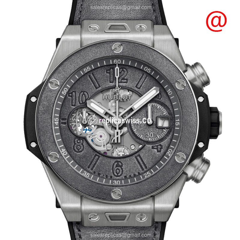 Exquisite Hublot Big Bang Replica in Titanium Case & Gray Dial, Automatic Movement Watch