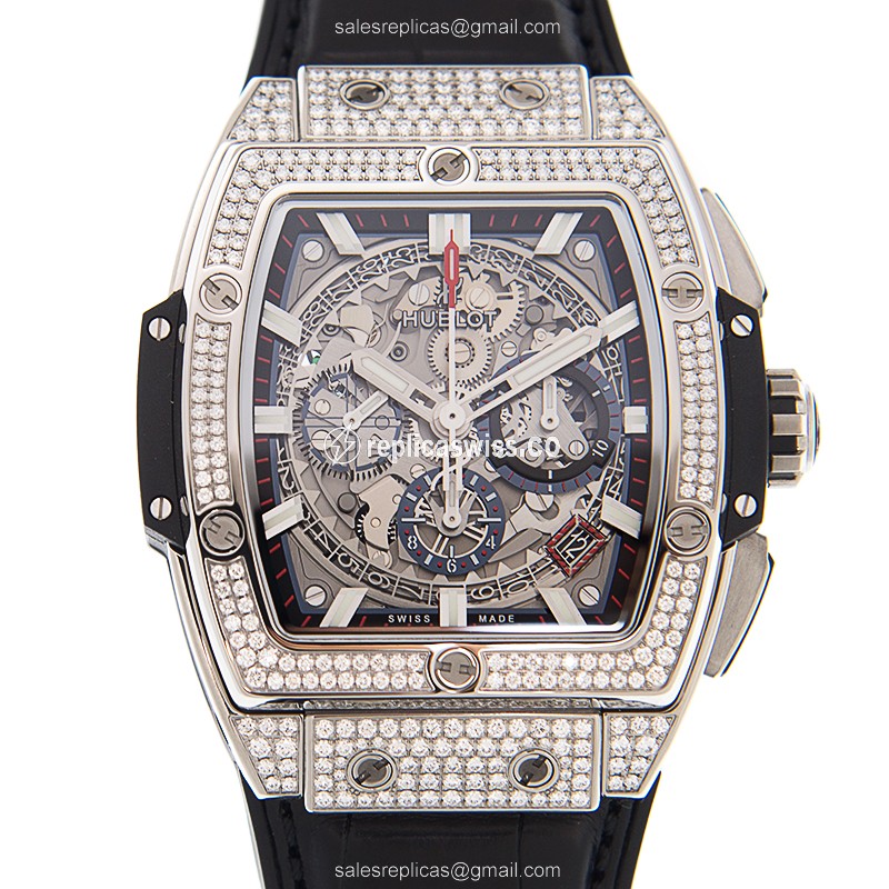 Exquisite Hublot Big Bang Titanium Replica with Automatic Movement Silver Dial Watch