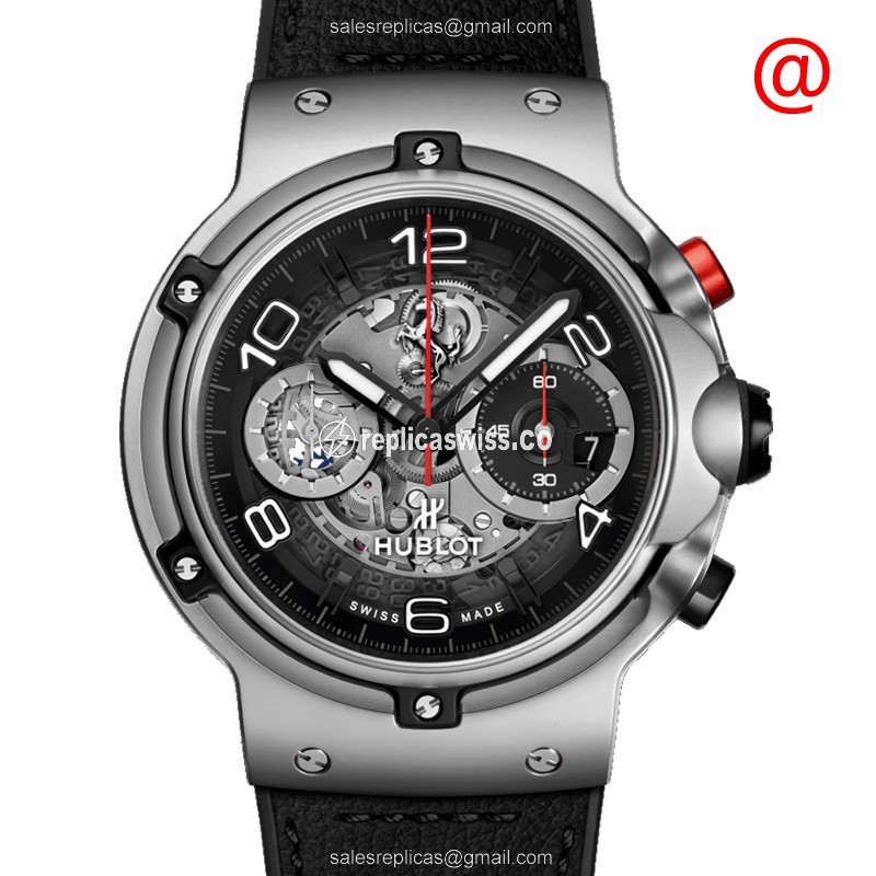 Exquisite Hublot Classic Fusion Replica in Titanium Case Automatic Movement Watch