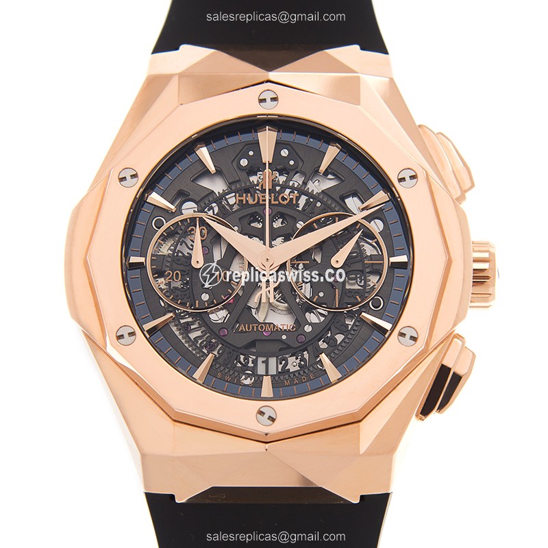 Exquisite Hublot Classic Fusion Replica with Automatic Movement 18kt Rose Gold Case Watch