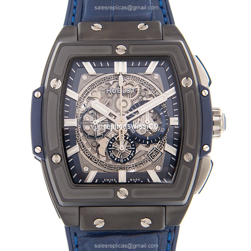 Exquisite Hublot Spirit Of Big Bang Replica Watch with Automatic Movement & Silver Dial
