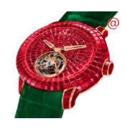 Exquisite Jacob & Co CV201.40.BR.UB.A Replica with Red Dial & 18kt Gold Case, Manual Wind Movement