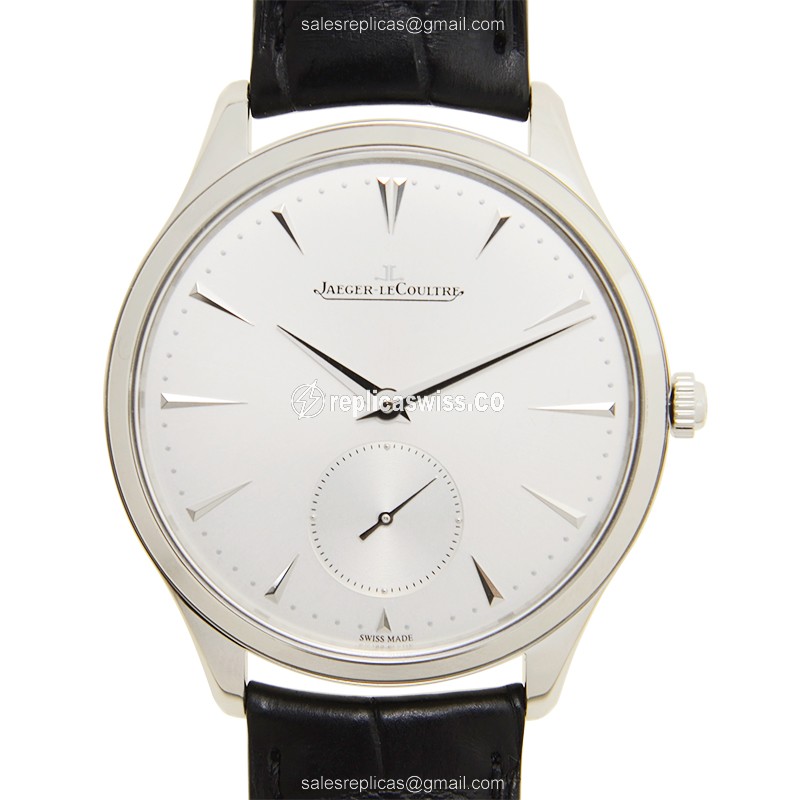 Exquisite Jaeger-Lecoultre Master Ultra Thin Replica with Silver Dial & Automatic Movement Watch