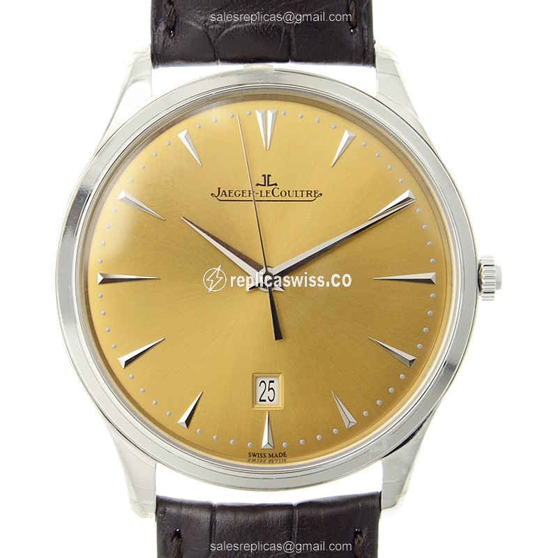 Exquisite Jaeger-Lecoultre Q1288430 MASTER Ultra Thin Replica Watch | Automatic Movement | Gold