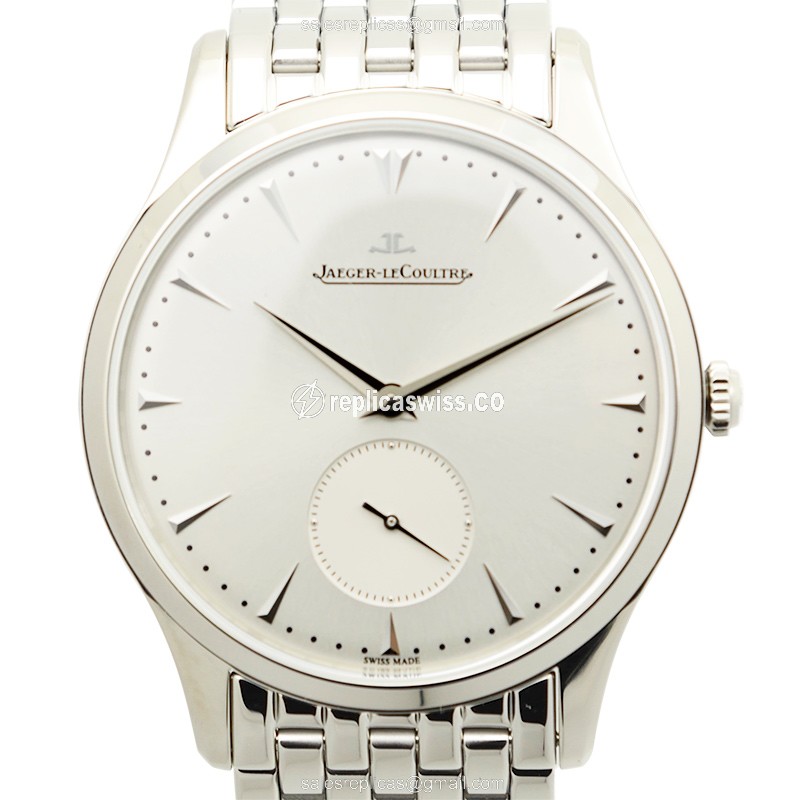 Exquisite Jaeger-Lecoultre Q1358120 Master Ultra Thin Replica, Automatic Movement & Silver Dial