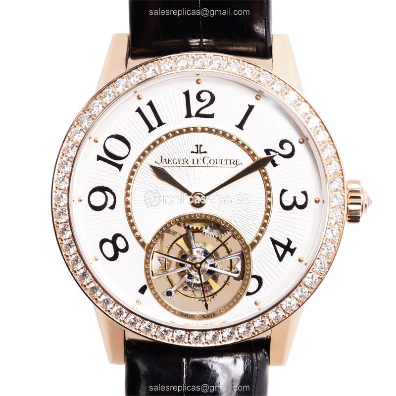 Exquisite Jaeger-Lecoultre Q3412402 RENDEZ VOUS in 18kt Rose Gold, Automatic, White Dial