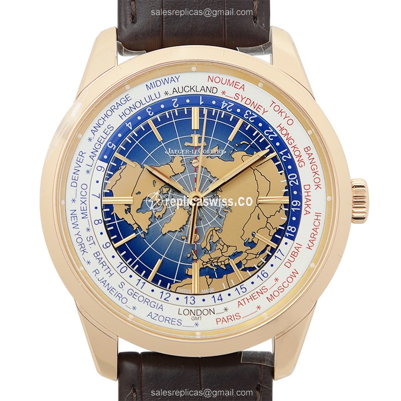 Exquisite Jaeger-Lecoultre Q8102520 GEOPHYSIC Replica, Automatic Movement & Luminous Blue Dial on