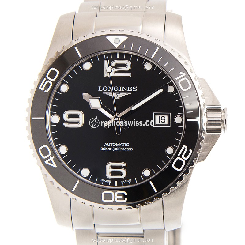 Exquisite Longines CONQUEST Automatic Replica | Black Dial, Stainless Steel Case Watch