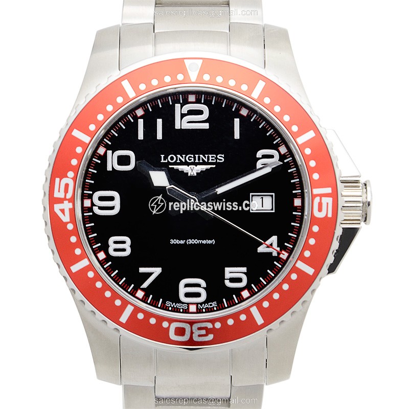 Exquisite Longines Conquest Replica with Black Dial Stainless Steel Case Watch