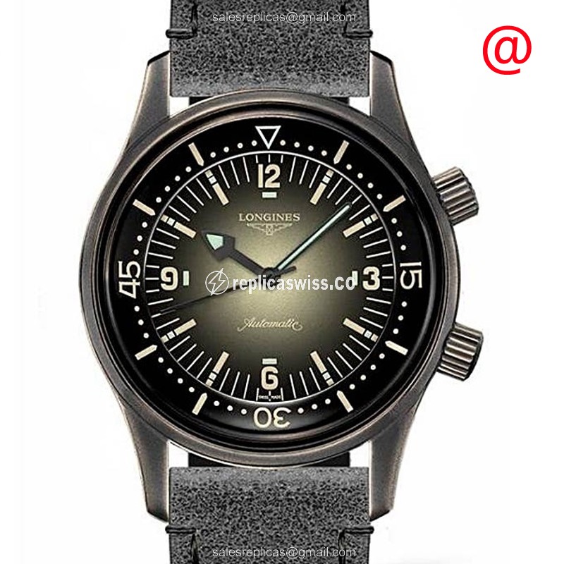 Exquisite Longines Heritage Classic Replica in Black Dial & Stainless Steel Case, Automatic