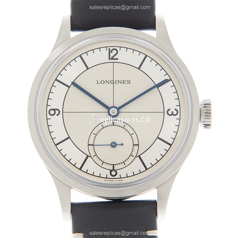 Exquisite Longines Heritage Replica with Automatic Movement Sleek Silver Dial on a Premium