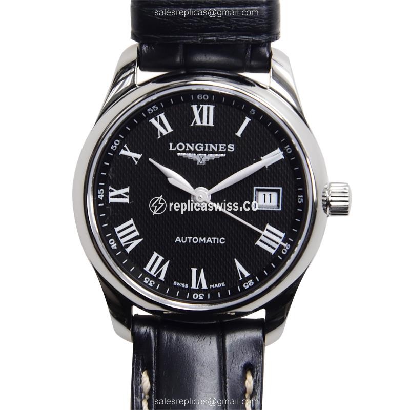 Exquisite Longines L2.257.4.51.7 Replica with Black Dial & Stainless Steel Case Watch