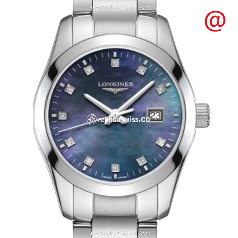 Exquisite Longines L2.286.4.88.6 Conquest Classic Replica with Blue Dial Stainless Steel Case