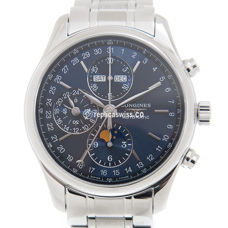 Exquisite Longines L2.773.4.92.6 Replica Watch in Blue Dial & Steel Case, Automatic Movement