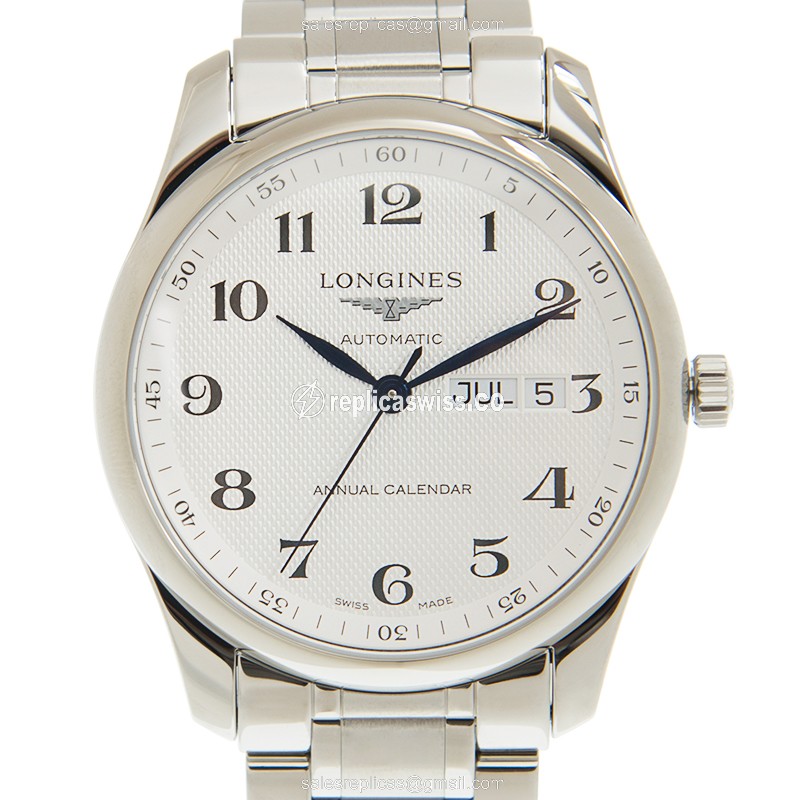 Exquisite Longines L2.910.4.78.6 Replica Watch: Automatic Movement & Silver Dial, Stainless Steel