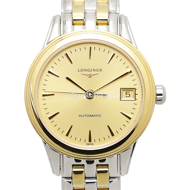 Exquisite Longines L4.274.3.32.7 Replica, Automatic Movement, PVD Gold Case & Dial Watch