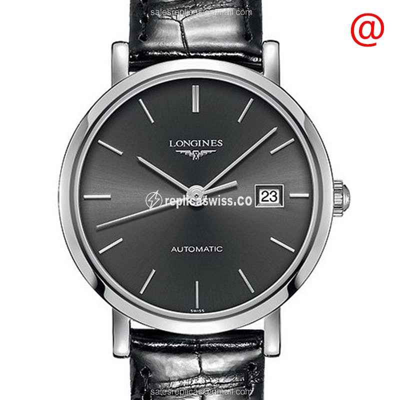 Exquisite Longines L4.310.4.72.2 Replica in Automatic Movement, Steel Case & Gray Dial Watch