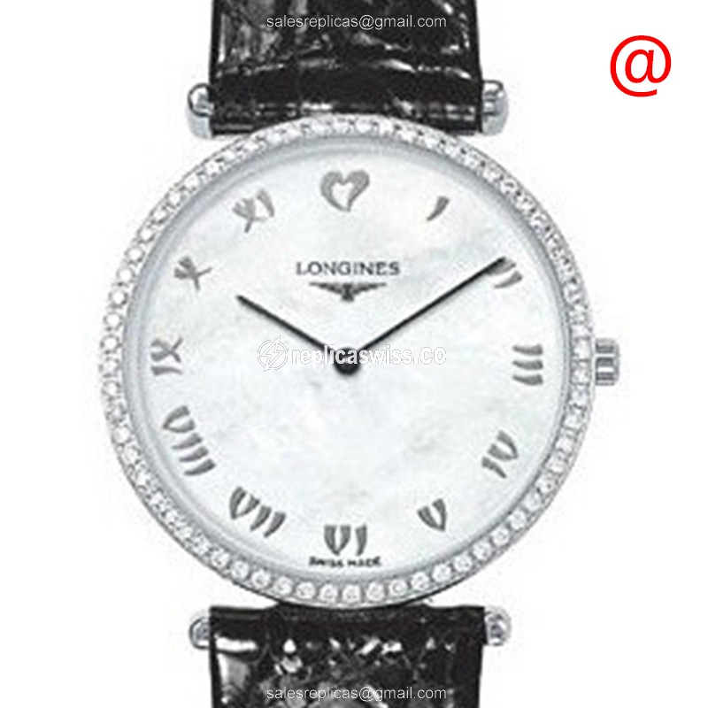 Exquisite Longines L4.741.0.09.2 LA GRANDE Replica with White Dial Stainless Steel Case Watch