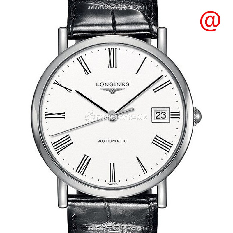 Exquisite Longines L4.809.4.11.2 Replica with White Dial & Automatic Movement Watch