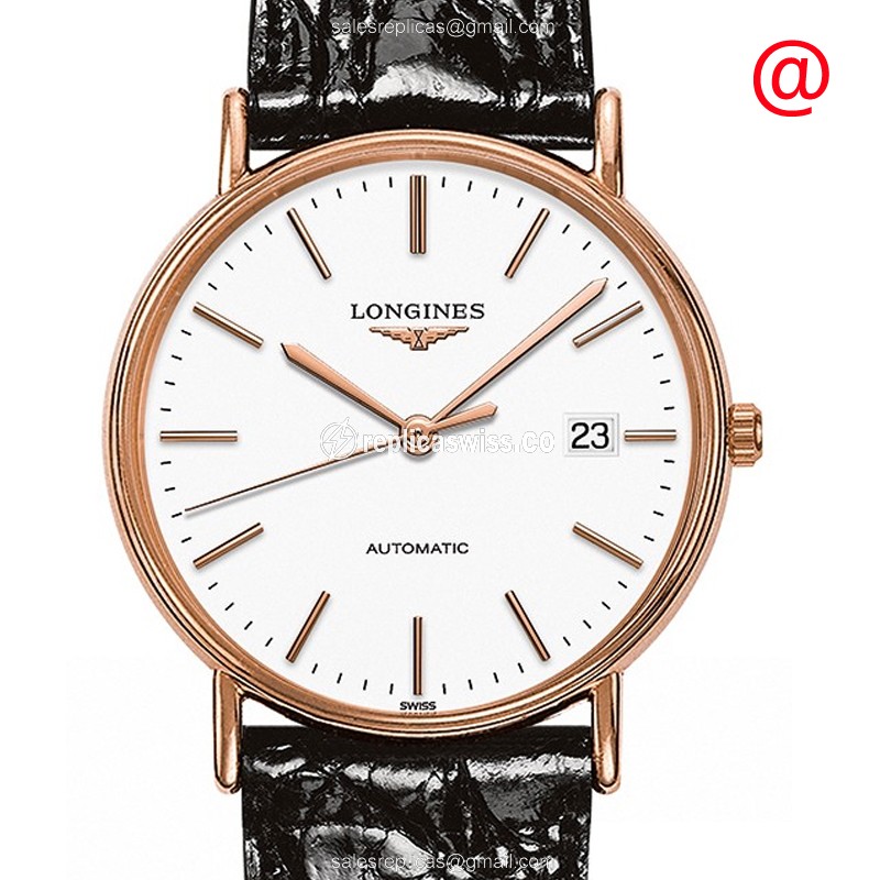 Exquisite Longines L4.921.1.12.2 Presence Replica with White Dial & Automatic Movement Watch