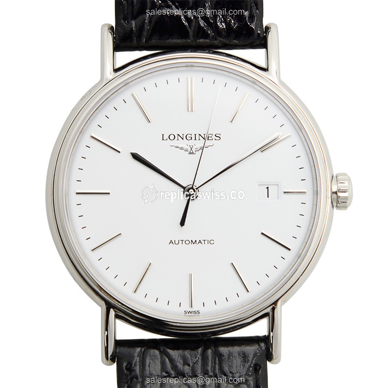 Exquisite Longines L4.921.4.12.2 Replica in Stainless Steel with White Dial Automatic Movement