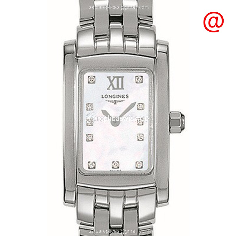 Exquisite Longines L5.158.4.84.6 Dolce Vita Replica, White Dial & Silver Steel Bracelet Watch