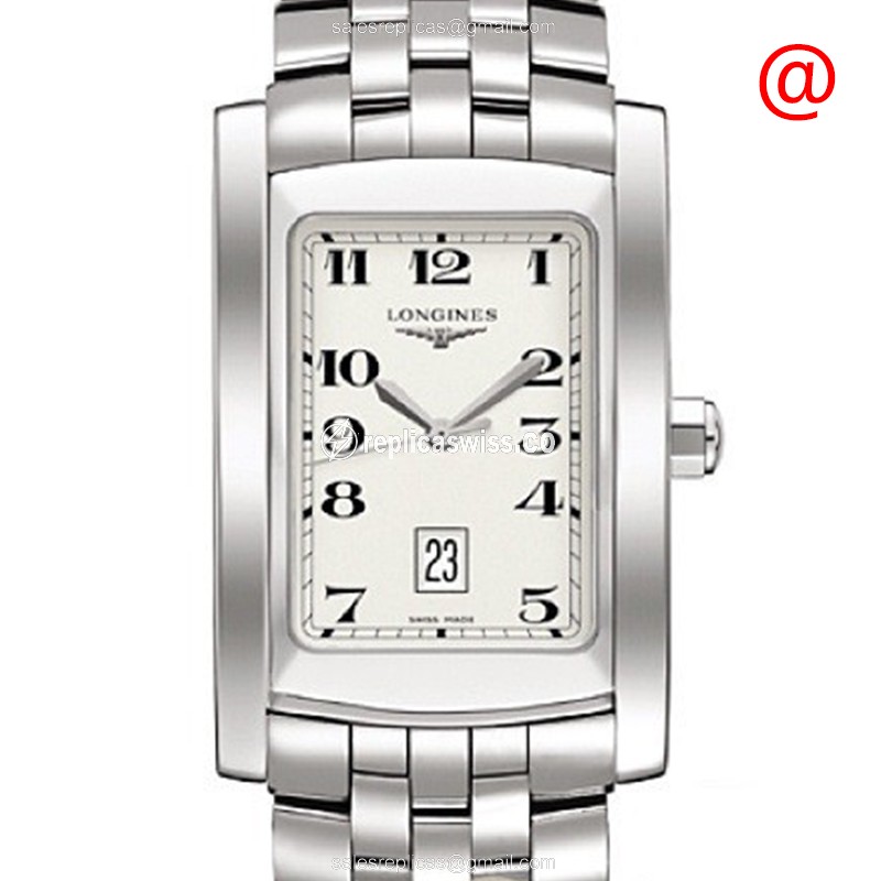 Exquisite Longines L5.686.4.73.6 Dolce Vita Quartz Steel Replica with White Dial & Silver Clasp