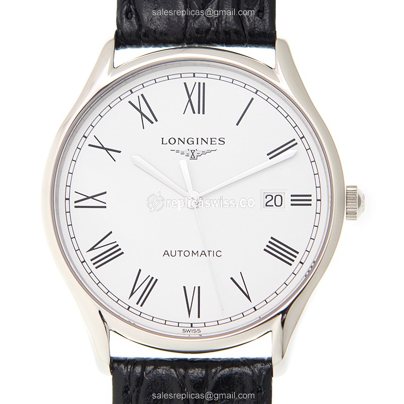 Exquisite Longines Lyre Replica with Automatic Movement & Elegant White Dial on Durable Stainless