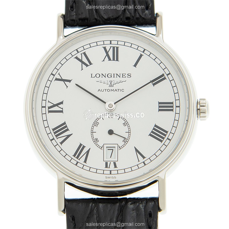 Exquisite Longines Presence Replica Watch in White Dial & Stainless Steel Case with Automatic