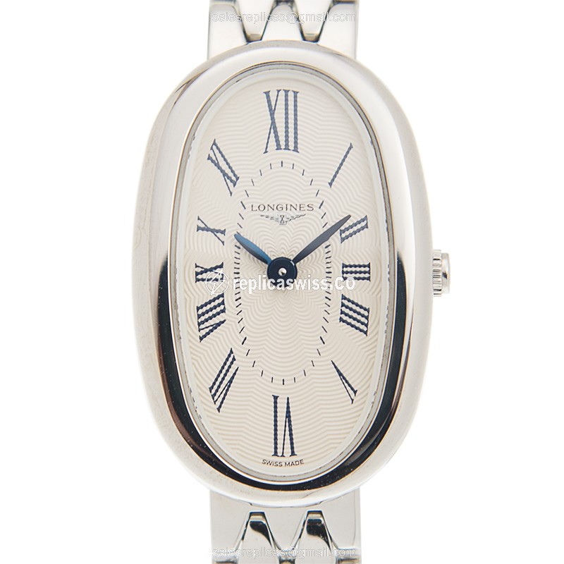 Exquisite Longines Symphonette Replica in White Dial Stainless Steel Case Watch