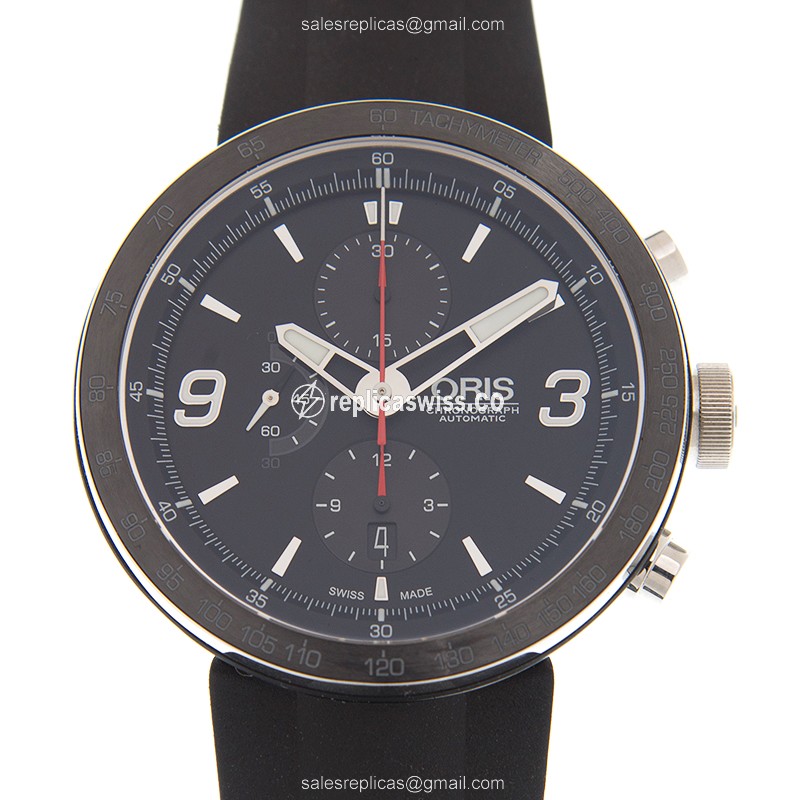 Exquisite Oris 01 674 Replica Watch | Black Dial & Steel Case, Automatic Movement