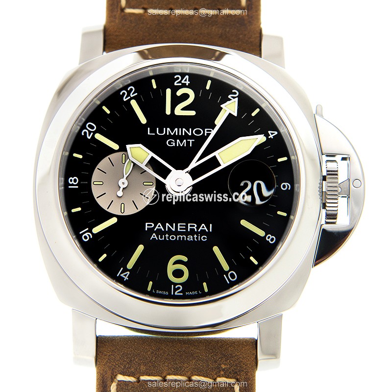 Exquisite Panerai LUMINOR Replica with Automatic Movement Lustrous Black Dial Watch