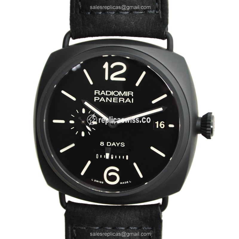 Exquisite Panerai PAM00384 Radiomir Replica in Black Ceramics with Automatic Movement Sapphire
